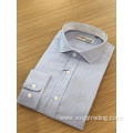 Fashion 100% cotton male stand up collar shirt